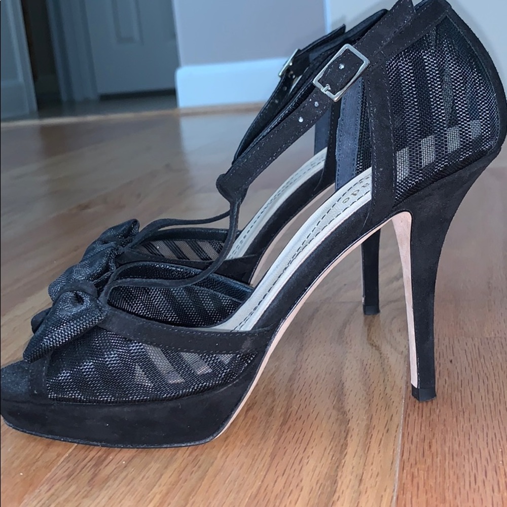 black kate spade heels